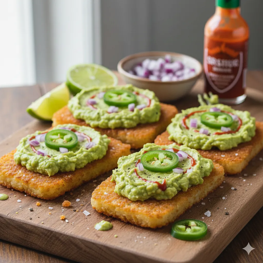 Avocado Hash Brown Toast