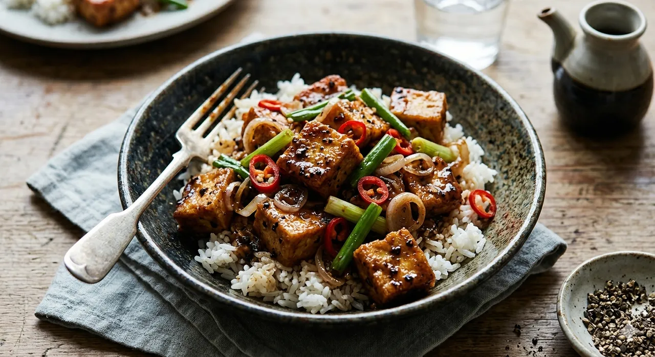 Black Pepper Tofu