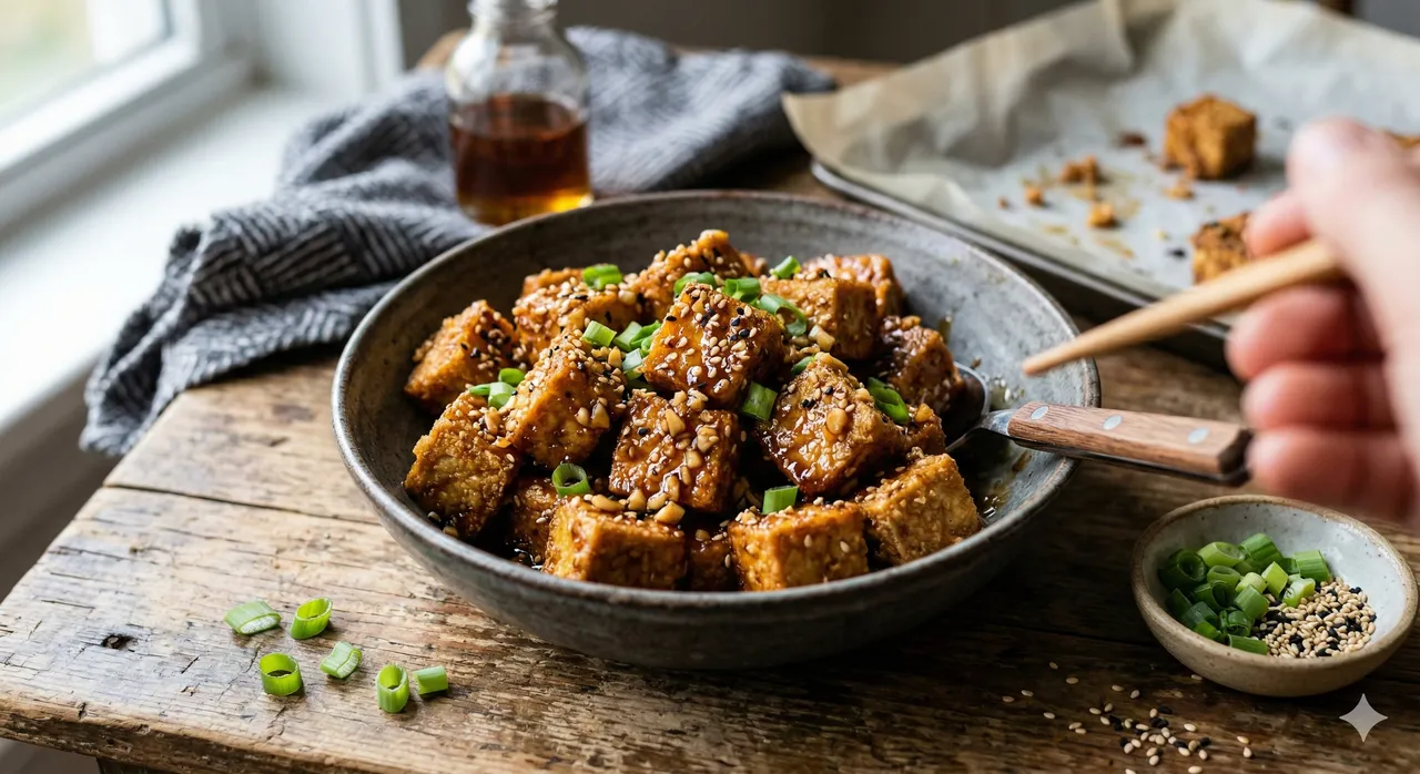 Garlic Sesame Tofu