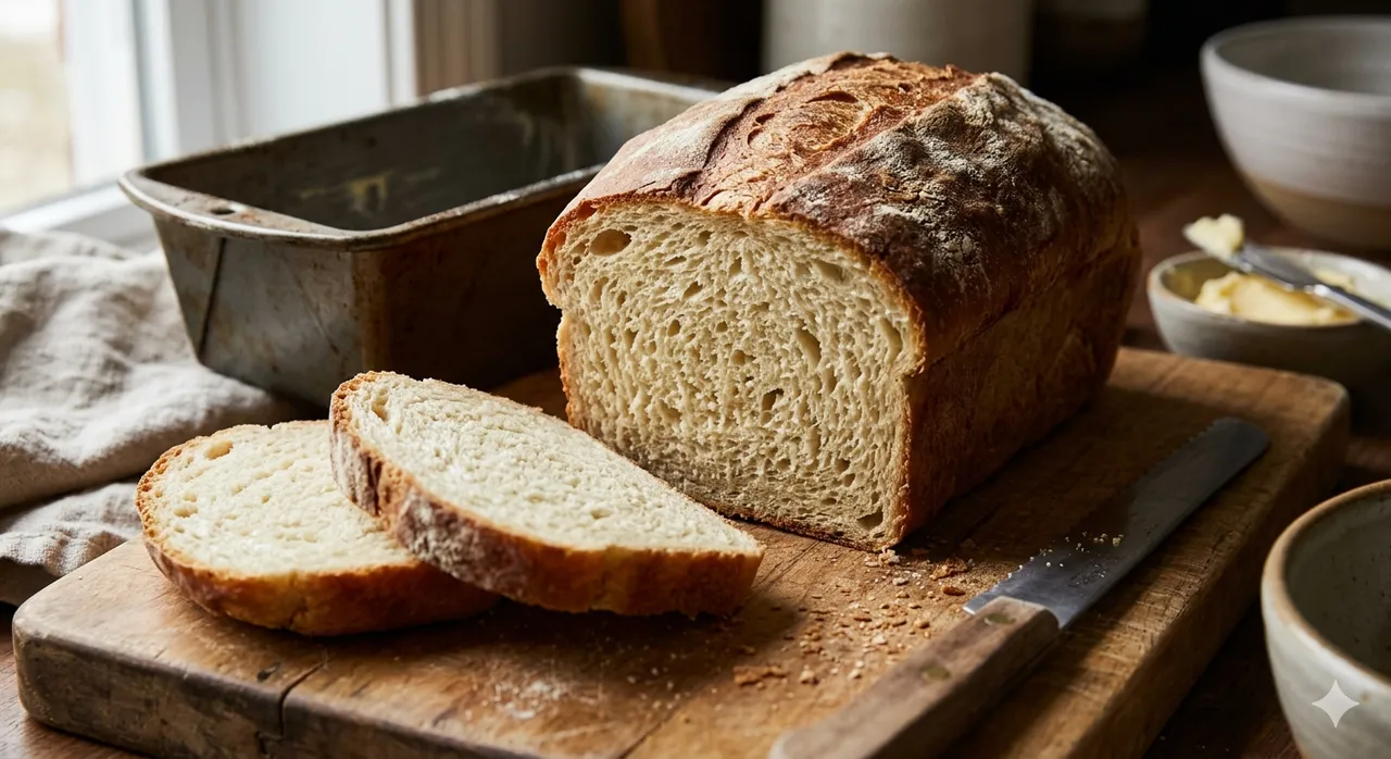 No-Knead Soft Sandwich Bread