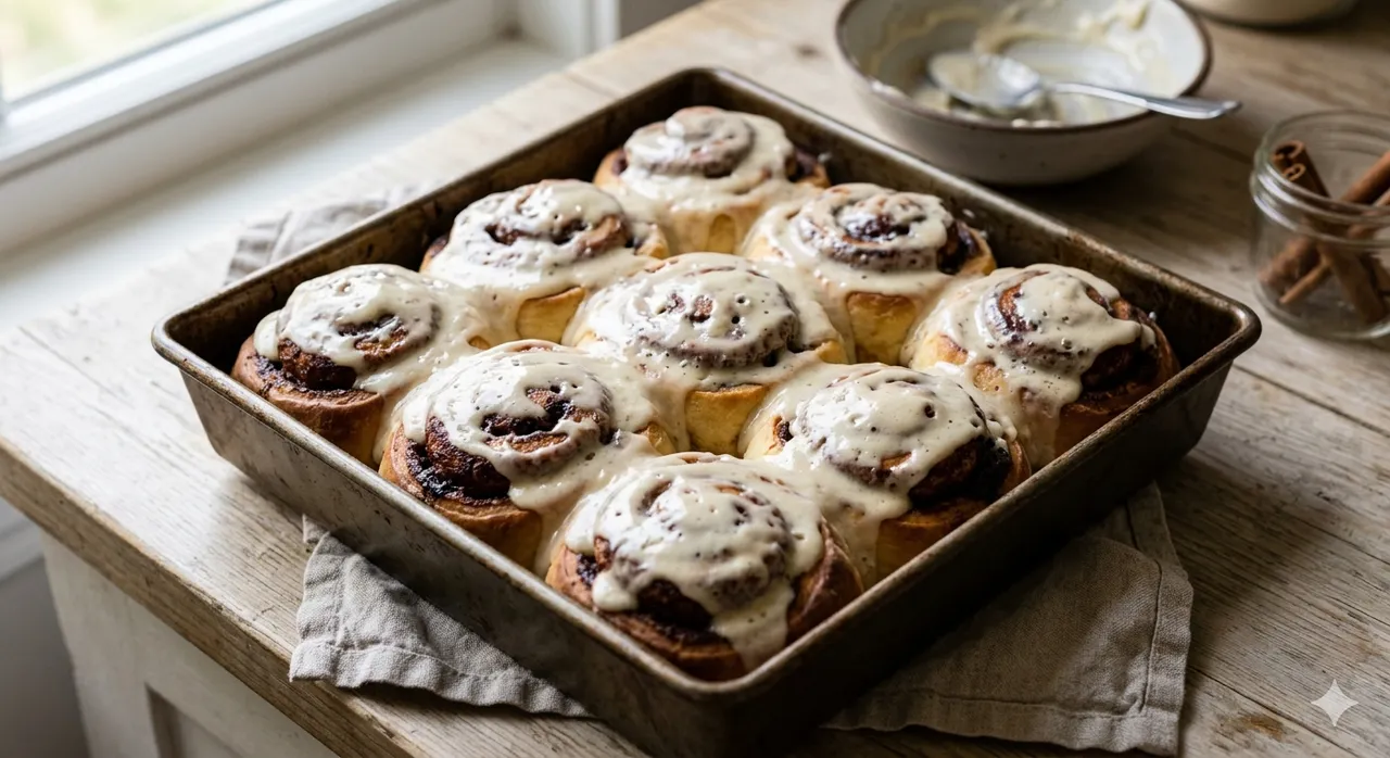Overnight Brioche Cinnamon Buns